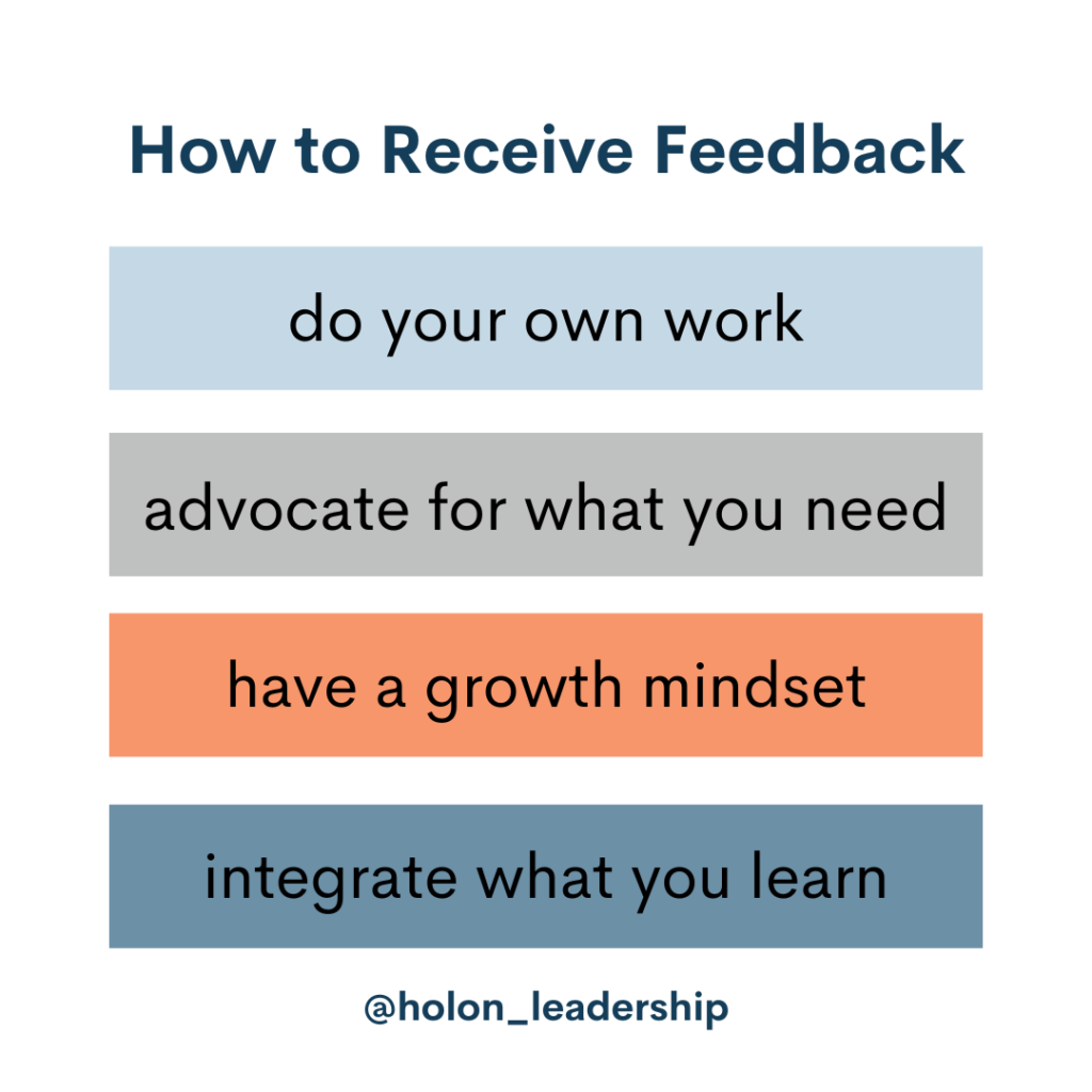 How to receive feedback